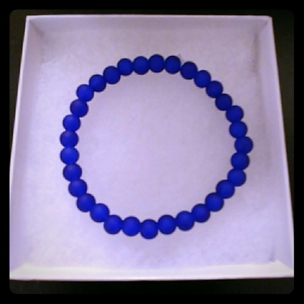 🔥CLEARANCE! Blueberry Matte Crystal Bracelet